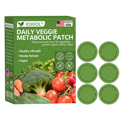 𝐈𝐎𝐖𝐎𝐋® 𝐃𝐚𝐢𝐥𝐲 𝐕𝐞𝐠𝐞𝐭𝐚𝐛𝐥𝐞 𝐌𝐞𝐭𝐚𝐛𝐨𝐥𝐢𝐜 𝐏𝐚𝐭𝐜𝐡🥦 𝐮𝐬𝐞𝐬 𝐨𝐫𝐠𝐚𝐧𝐢𝐜 𝐯𝐞𝐠𝐞𝐭𝐚𝐛𝐥𝐞 𝐞𝐱𝐭𝐫𝐚𝐜𝐭𝐬 𝐚𝐧𝐝 𝐩𝐡𝐲𝐭𝐨𝐧𝐮𝐭𝐫𝐢𝐞𝐧𝐭𝐬 𝐟𝐫𝐨𝐦 𝟑𝟗 𝐯𝐞𝐠𝐞𝐭𝐚𝐛𝐥𝐞𝐬 + 𝐠𝐫𝐞𝐞𝐧𝐬 𝐭𝐨 𝐬𝐮𝐩𝐩𝐨𝐫𝐭 𝐝𝐞𝐭𝐨𝐱, 𝐝𝐢𝐠𝐞𝐬𝐭𝐢𝐨𝐧 & 𝐦𝐞𝐭𝐚𝐛𝐨𝐥𝐢𝐜 𝐫𝐞𝐬𝐞𝐭, 𝐚𝐧𝐝 𝐛𝐨𝐨𝐬𝐭 𝐞𝐧𝐞𝐫𝐠𝐲 𝐟𝐨𝐫 𝐚𝐥𝐥-𝐝𝐚𝐲 𝐰𝐞𝐥𝐥𝐧𝐞𝐬𝐬.