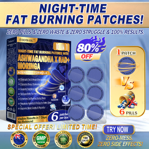 ERO WASTE & ZEIOWOL ® NIGHT-TIME FAT BURNING PATCHES! ZERO PILLS & ZRO STRUGGLE & 100% RESULTS