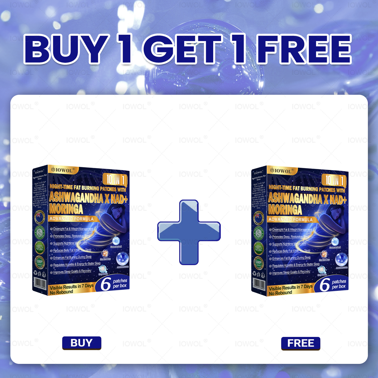 ERO WASTE & ZEIOWOL ® NIGHT-TIME FAT BURNING PATCHES! ZERO PILLS & ZRO STRUGGLE & 100% RESULTS
