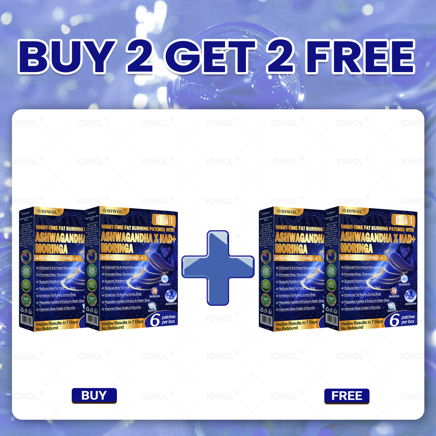 ERO WASTE & ZEIOWOL ® NIGHT-TIME FAT BURNING PATCHES! ZERO PILLS & ZRO STRUGGLE & 100% RESULTS