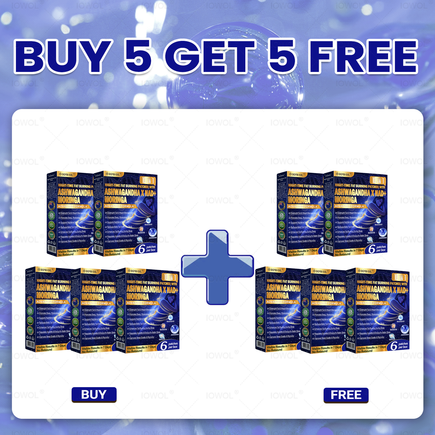 ERO WASTE & ZEIOWOL ® NIGHT-TIME FAT BURNING PATCHES! ZERO PILLS & ZRO STRUGGLE & 100% RESULTS
